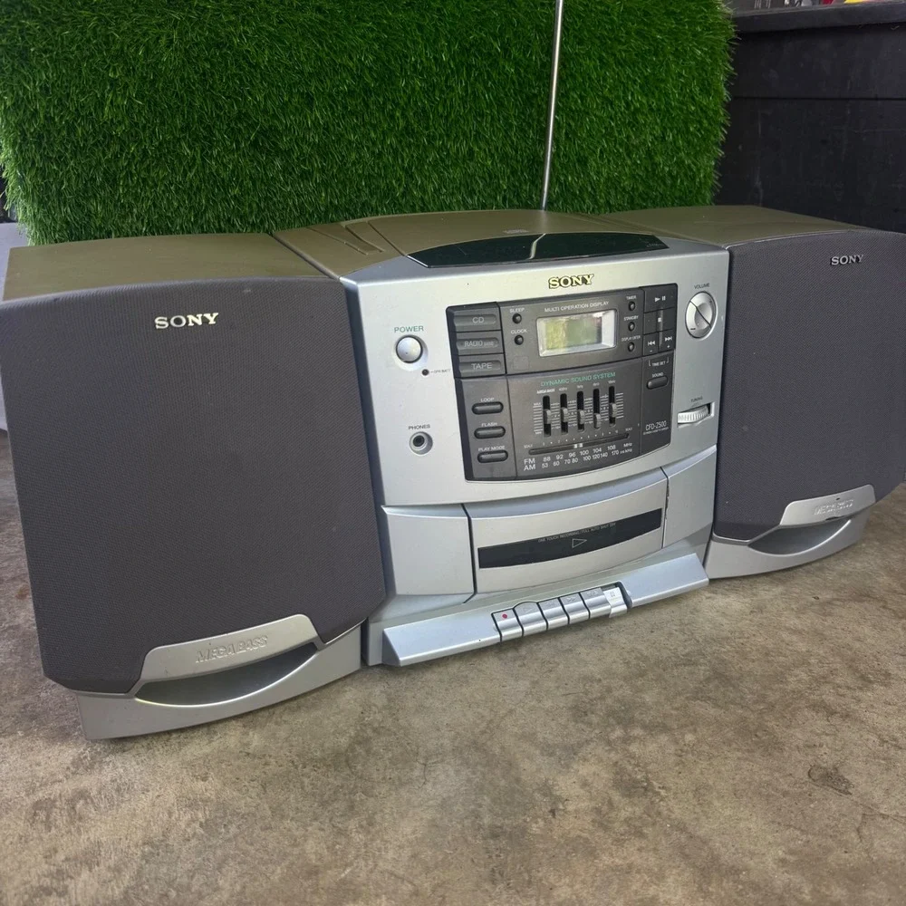 Sony CFD-Z500 CD AM/FM Radio Cassette-Corder Boombox Portable Stereo *TESTED*